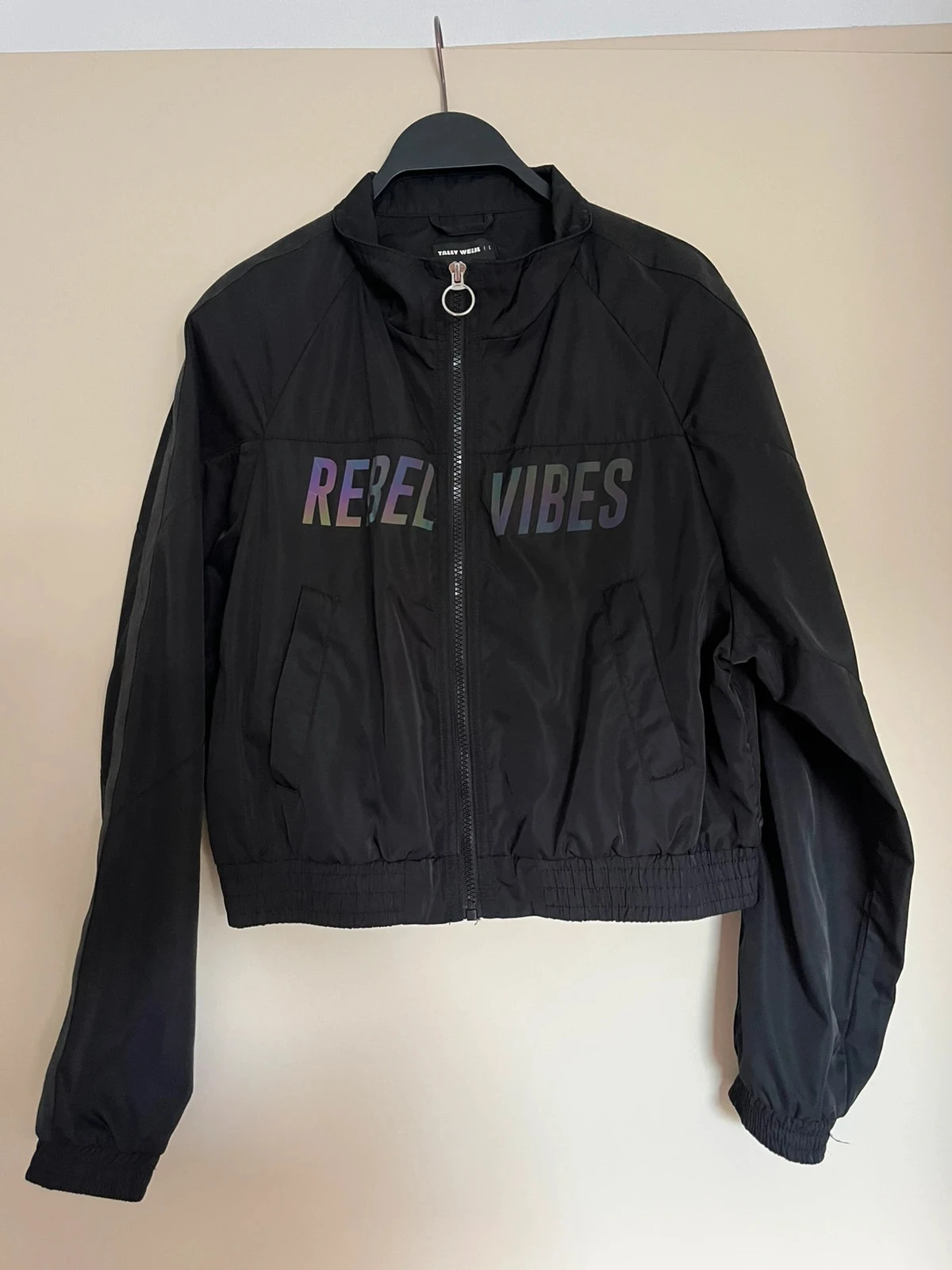 Veste coupe-vent noire Tally Weijl, taille L